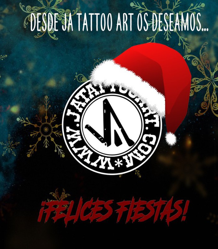 ¡El equipo de JA TATTOO ART os desea felices fiestas!