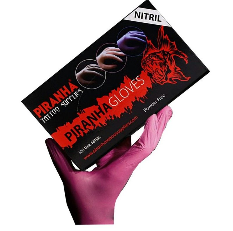 Guantes de nitrilo Rosas sin polvo