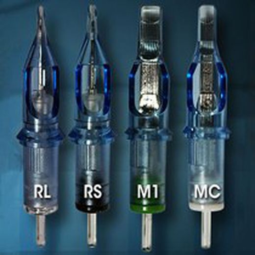 Agujas de cartucho con membrana para tatuar Blue Bird