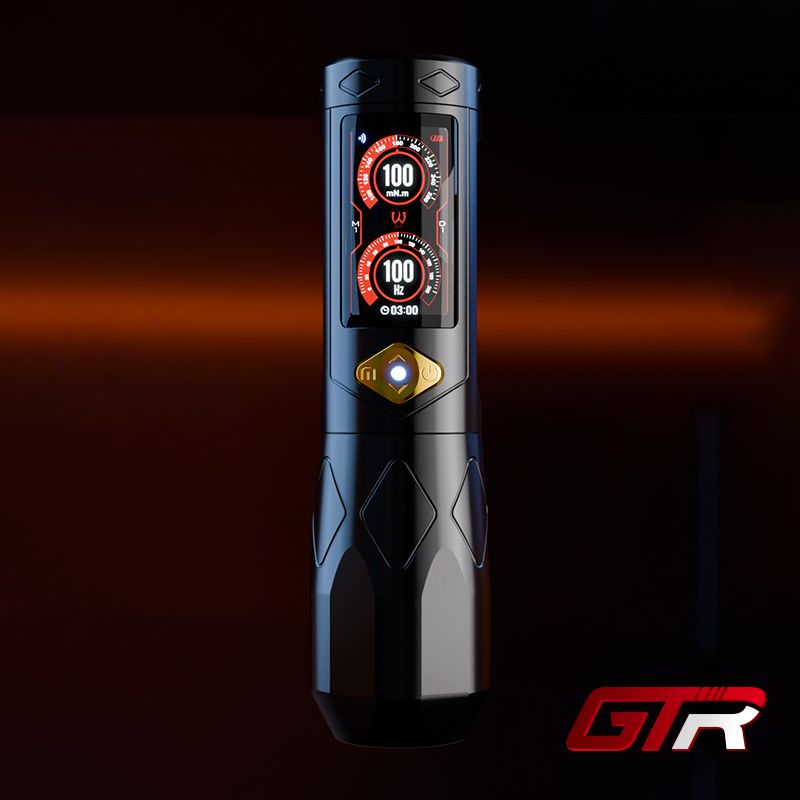 Máquina de tatuagem AVA GTR | Bluetooth, curso ajustável, HD