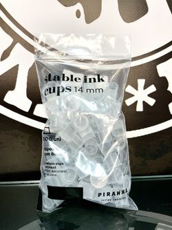 Tampas de base plana transparente 100 unidades