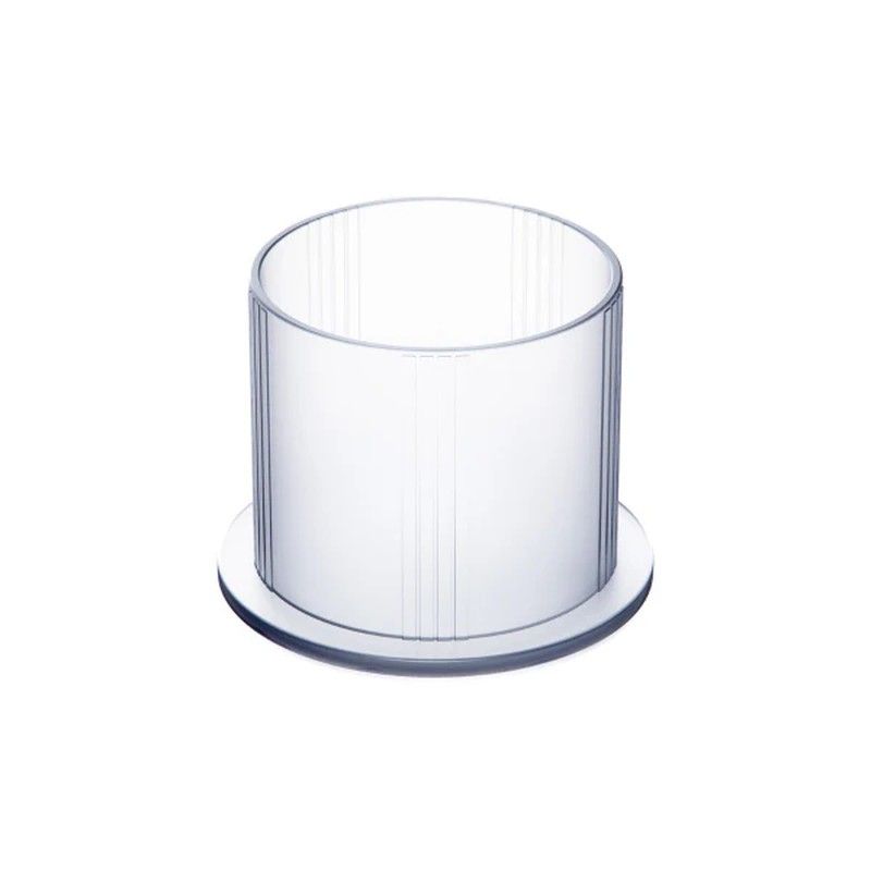 Caps transparentes de base plana 100 unidades Caps de base plana transparente 10mm