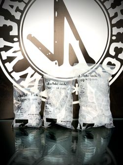 Tampas de base plana transparente 100 unidades