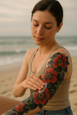 Crema para tatuajes con protección solar Dermalogic