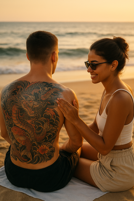 Crema para tatuajes con protección solar Dermalogic