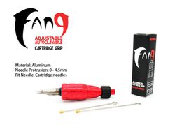 Punho ajustável de metal fang para agulhas de cartucho