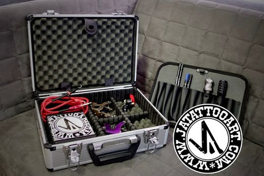 Maletin para tatuar con compartimentos