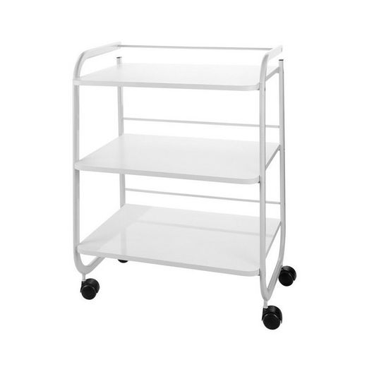 Mesa carrito metálico tres estantes