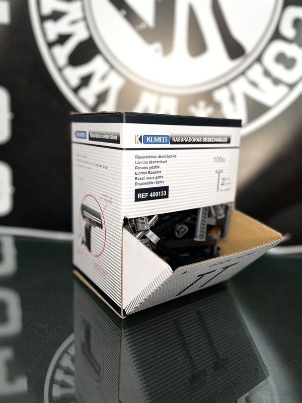 Rasurador negro esechable 1 hoja 100 unidades