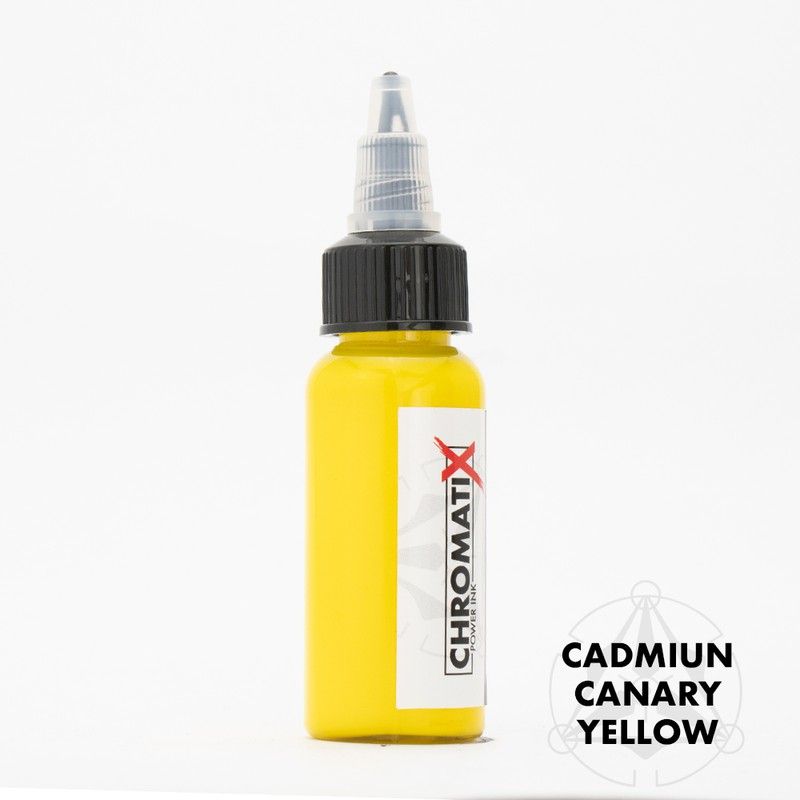 Tinta artistica Cadmium Canary Yellow Chromatix — JatattooArt